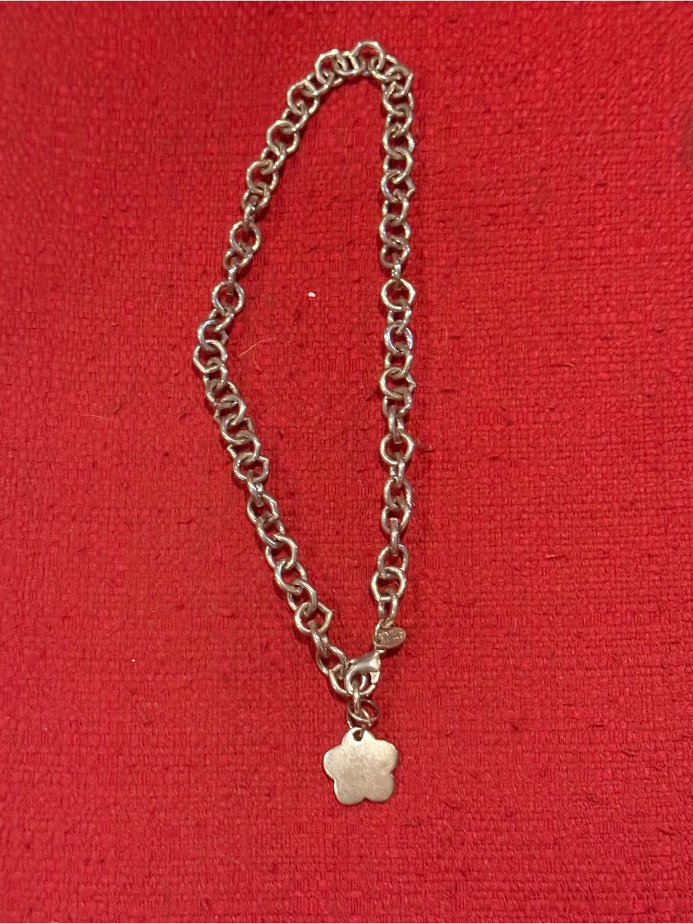 Vintage After Thoughts Silver Tone Chunky Link Chain Necklace Choker